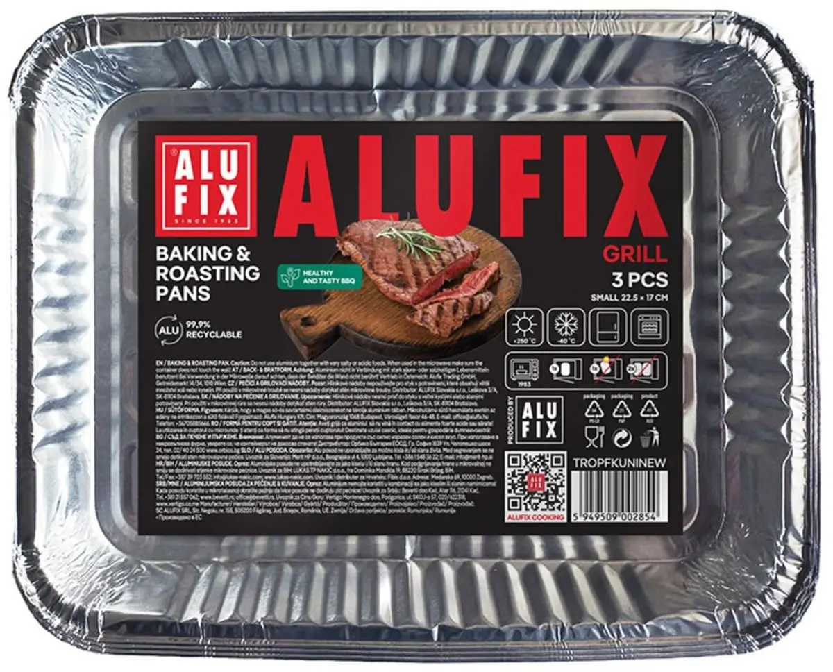 Alufix Fix-Grill alumīnija cepšanas un cepšanas
