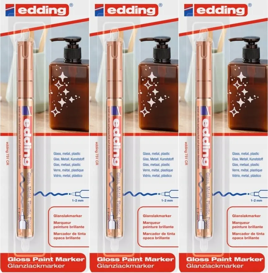 Edding Spīdīgs eļļas marķieris e-751, 1-2mm