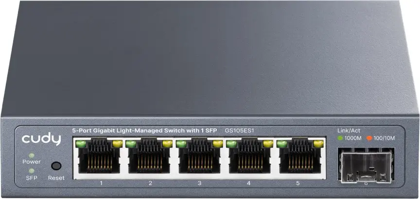 Cudy GS105ES1 5-portu tīkla slēdzis, GS105ES1