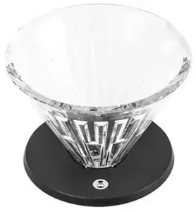 Timemore Crystal Eye 01 Black Stikla pilienveida kafijas dripperis
