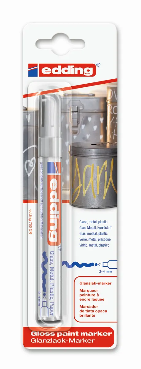 Edding Spīdīgs eļļas marķieris e-750 2-4mm