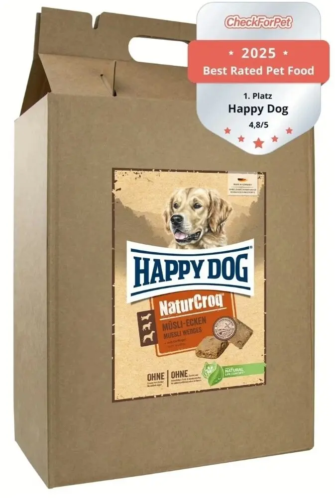 Happy Dog NaturCroq Müsli-Ecken Vistas gaļas