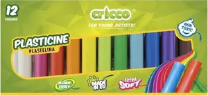 Cricco Plastilīns modelēšanai 12 krāsas