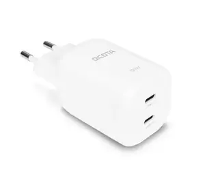 DICOTA 100W GaN Charger with 2x USB-C ports White