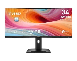 Изогнутый монитор MSI PRO MP341CQPHG E12 34 дюйма VA UWQHD 120Гц 4мс черный