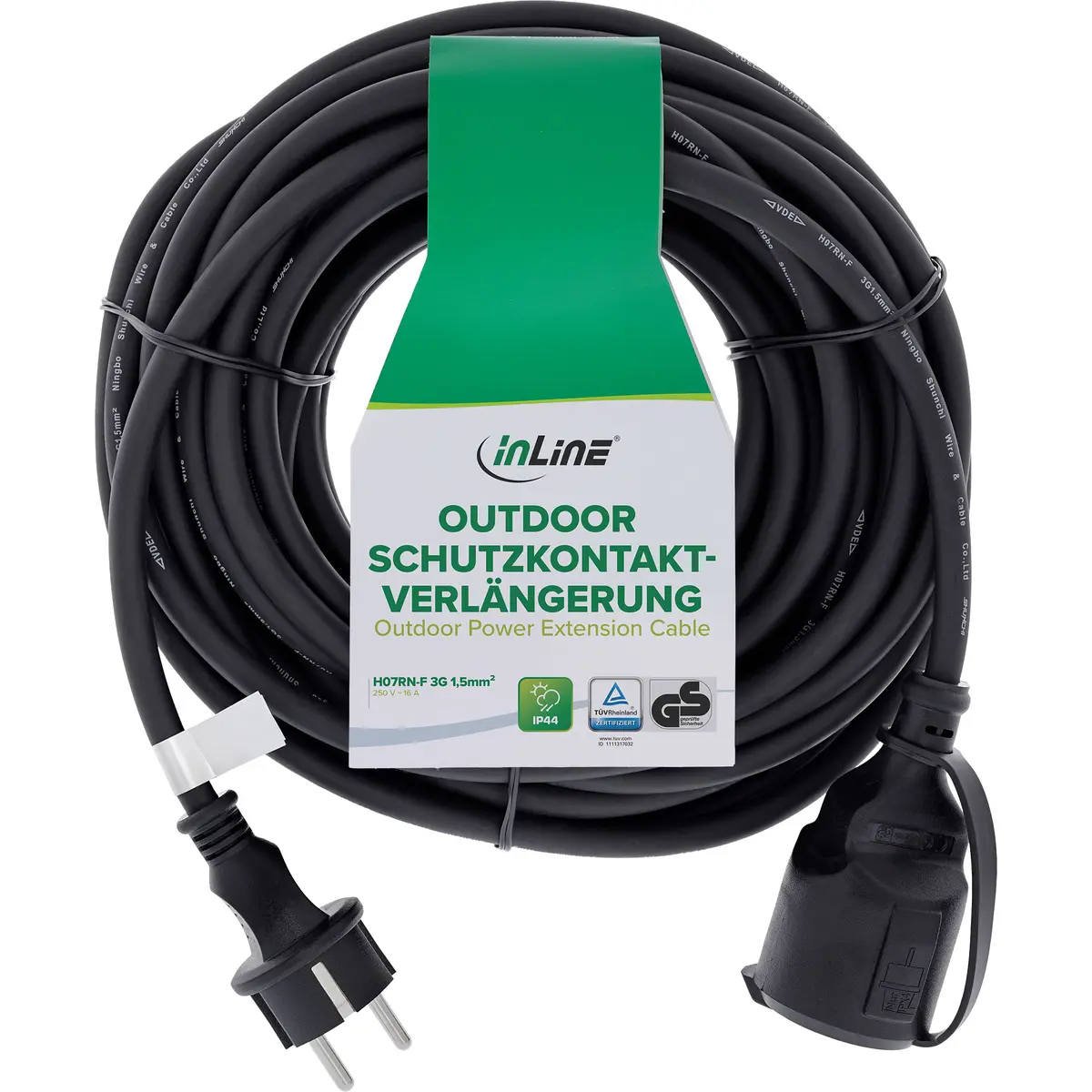 InLine Outdoor Extension Cable IP44 10m Photo 2