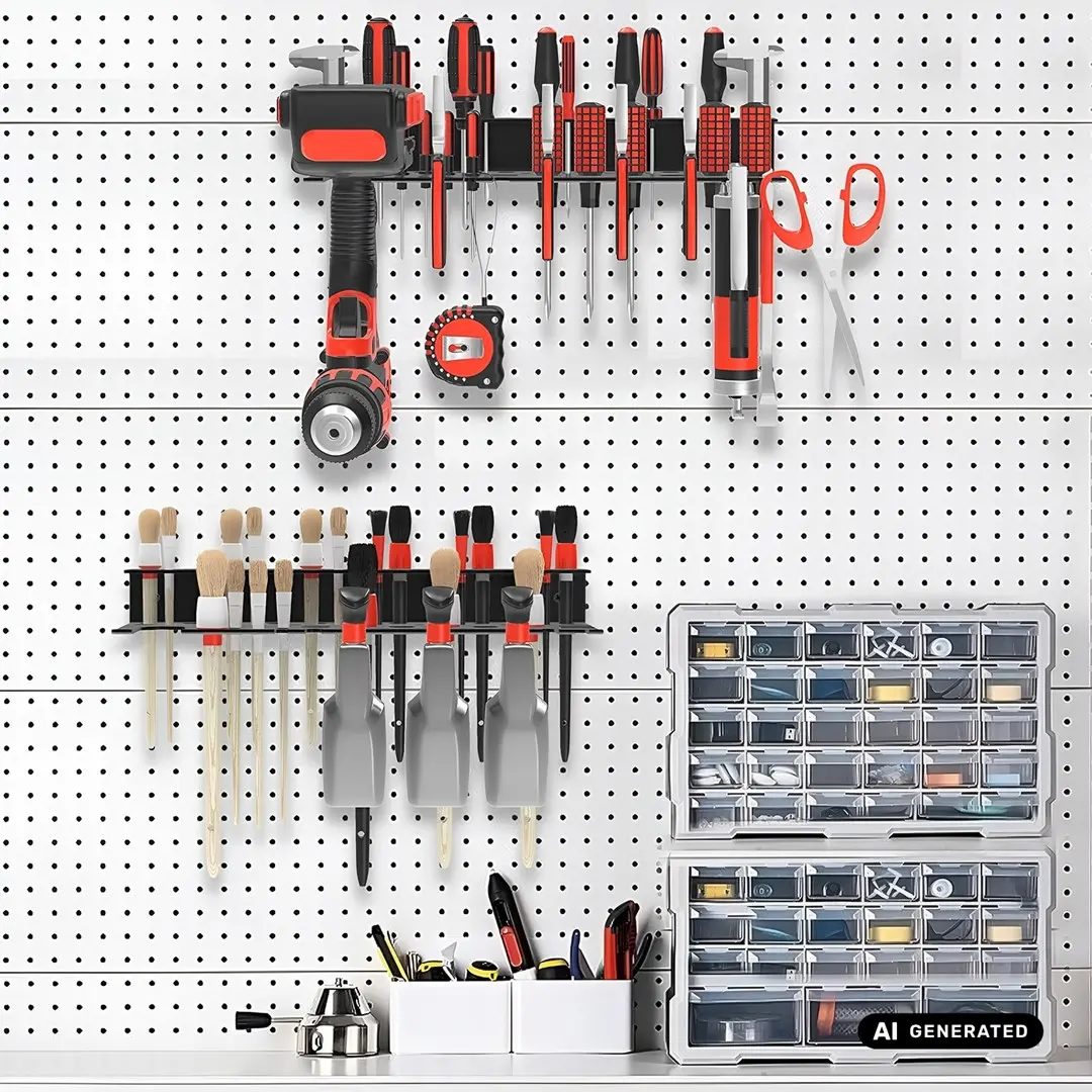 Maclean MC-141 Wall Tool Organizer and Shelf Photo 3