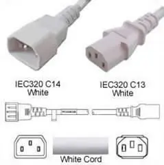 Mercodan Power Extension Cable C14 White