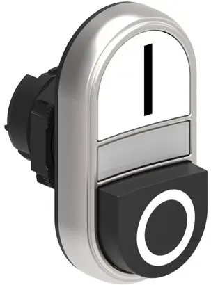 LOVATO Electric LPCBL7224 Dubultā spiedpoga balta