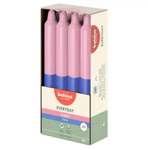 Bolsius Bubble Gum Aromatic Candle 18 x 2.13 cm 8 pcs