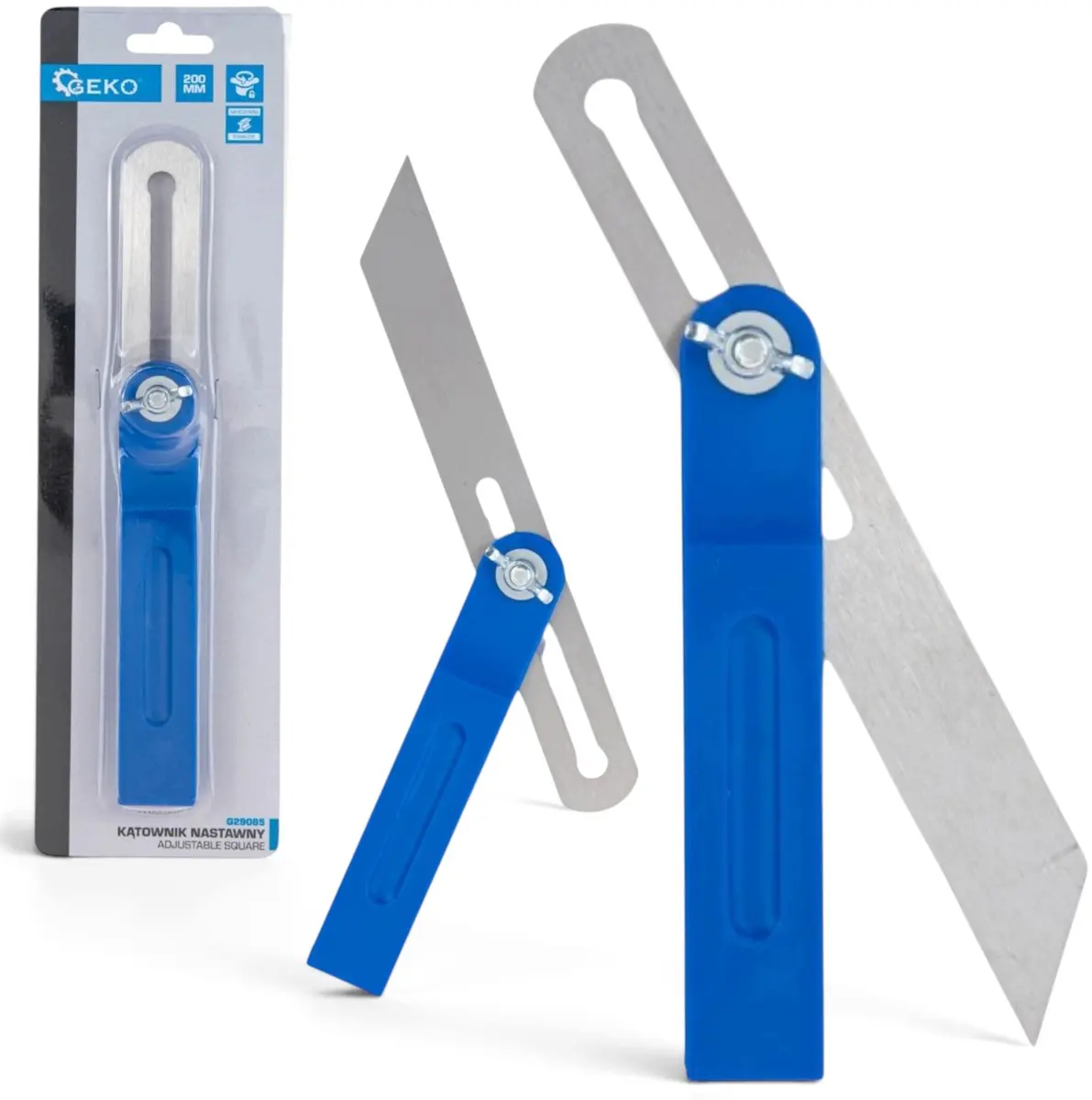 GEKO Regulējams galdnieka leņķmērs 200mm, 5903418308070