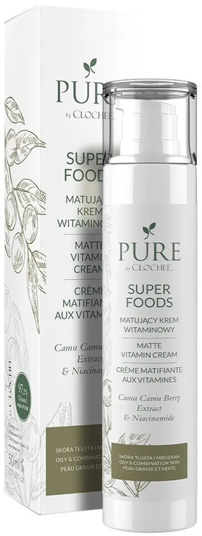 Clochee Pure Superfoods Matējošs vitamīnu sejas
