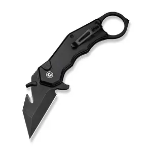 CIVIVI Amaroq C24018-2 Pocket Knife with Nitro-V Steel Blade and Black Aluminum Handle