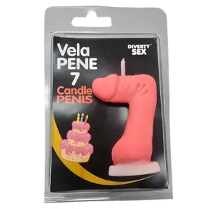 diablo picante Penis Svece Cipara 7 Formā Rozā Krāsā Dekoratīva Erotiska Vaska Svece Pieaugušo Ballītēm un Dzimšanas Dienām