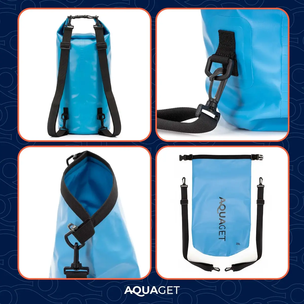 Ūdensizturīga mugursoma Aquaget AQ0023 20L Photo 6