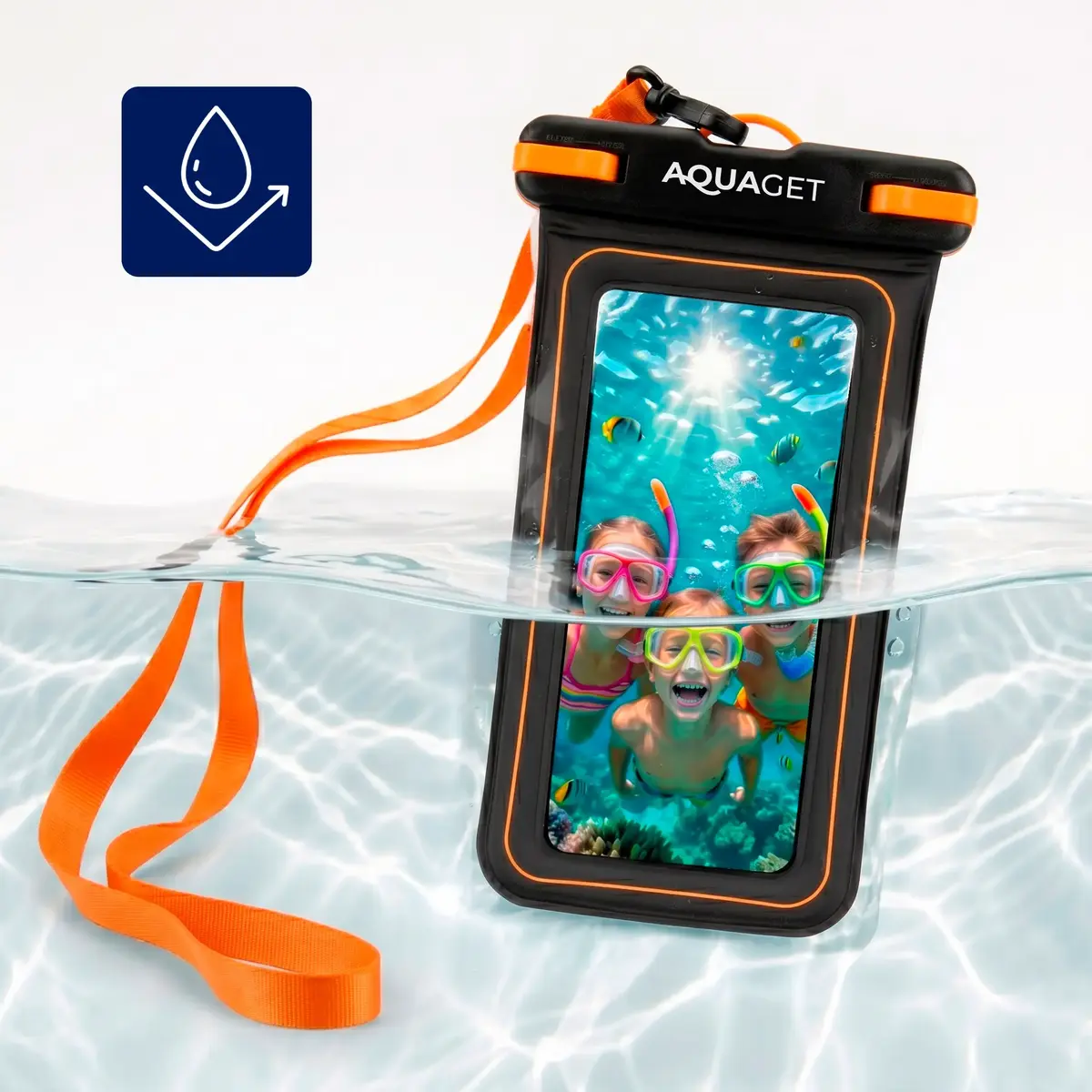Aquaget AQ0027 Floating Waterproof Phone Case Pouch Photo 8