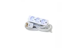 Mercodan 980270 3-Socket Power Strip White 7 m