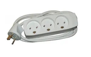 Mercodan 983102 Internal Power Strip 3 Outlets 1.5 m White