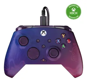 Turtle Beach Rematch Advanced Purple Fade Wired Gaming Controller for Xbox and PC with Remappable Buttons and Hall-Effect Triggers