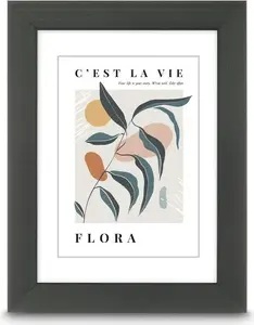 Hama Flora plastmasas fotorāmītis kontrastpelēkā krāsā 30 x 40 cm fotoattēliem