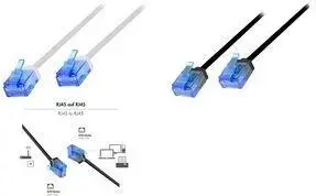 LogiLink Slim High-Flex Patch Cable Category 6A U/UTP 0.50 m White 2.8 mm Diameter 10-Pack CQ3021U