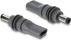 Delock USB Type-C uz DC 5,5 x 2,1 mm adapteris pelēks saderīgs ar Starlink Mini