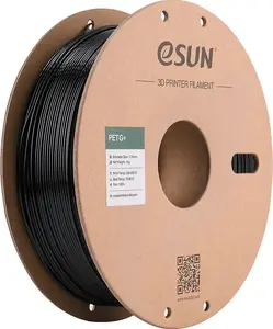 3D-филамент eSun PETG+ 1.75 мм Черный 1 кг Бумажная катушка