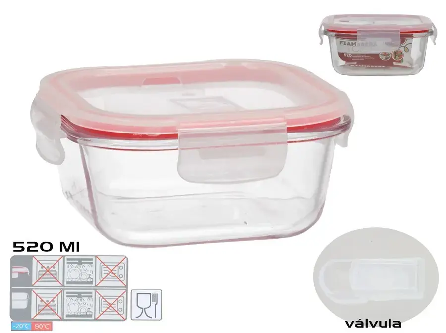 Kvadratiska pusdienu kastīte KITCHEN&GO 520 ml