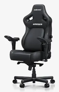 anda seat Kaiser 4 Spēļu krēsls ar polsterētu sēdekli melns maksimālais lietotāja svars 180 kg šūpošanās leņķis 0 - 15°
