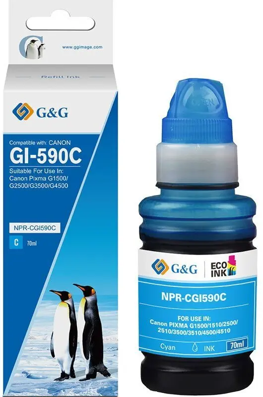 G&G saderīga ciāna tintes pudele Canon