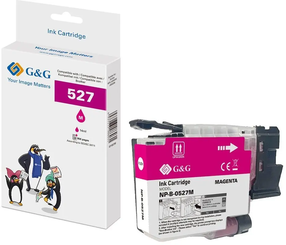 G&G magenta tintes kasetne saderīga ar
