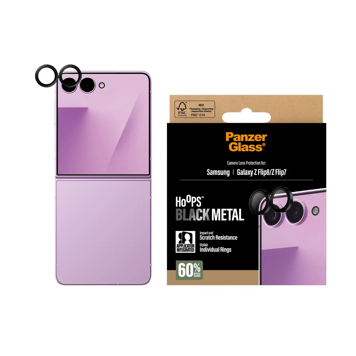 Защита камеры PanzerGlass Hoops для Samsung Galaxy Z Flip8 Photo 2