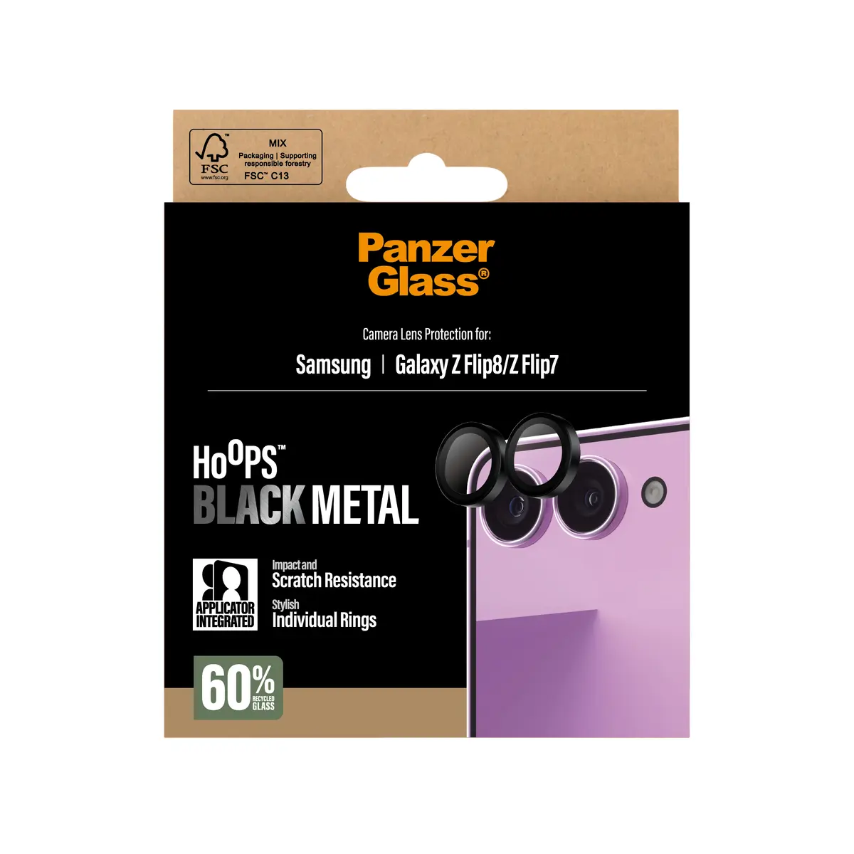 Защита камеры PanzerGlass Hoops для Samsung Galaxy Z Flip8 Photo 3