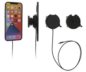 Brodit 216323 Active Holder for Mobile Phone and Smartphone in Black for Car and Indoor Use