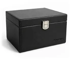 Wozinsky WPB-R16 RFID Signal Blocking Box for Keyless Entry Keys with Compartments in Black