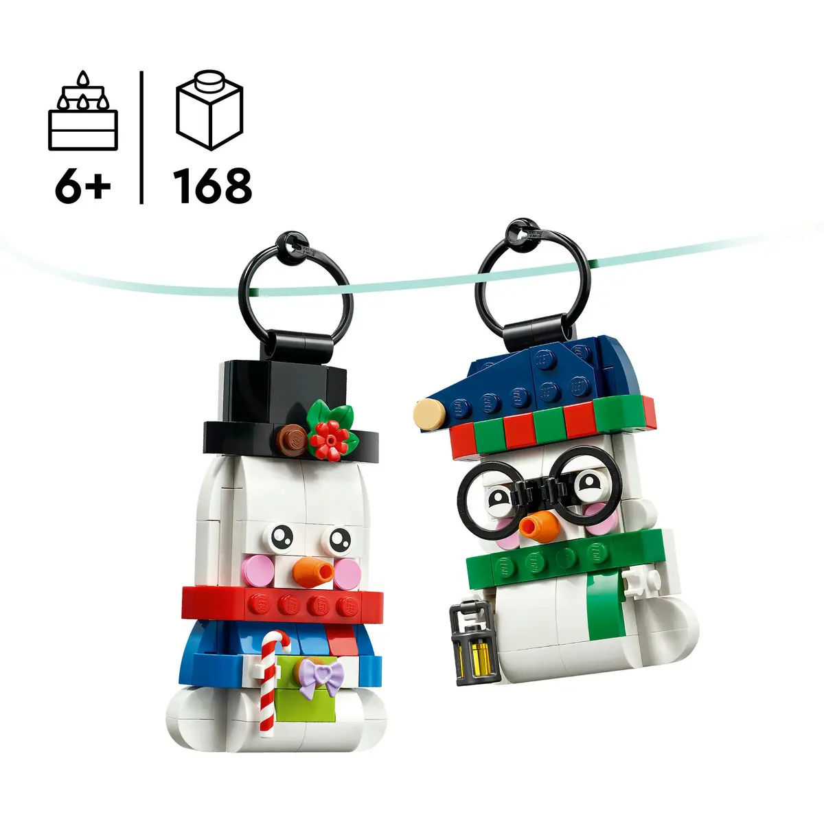LEGO Exclusive Snowman Ornaments Set 40812 Photo 3