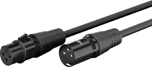 Goobay XLR Cable 3-pin Male to 3-pin Female Audio Connection Cord 2 m