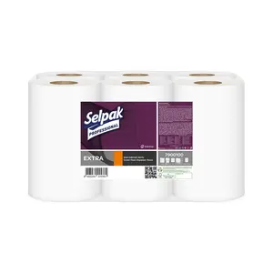 SELPAK Professional 400-10573 Center Feed Paper Towels, 1-ply, 250m