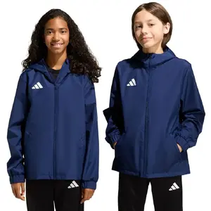 Детская куртка adidas Entrada 26 All Weather синяя JZ9103