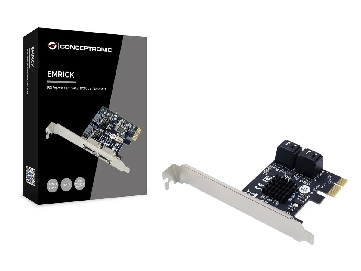 Conceptronic SATA 1xPCIe Kontrolieris ar 2x