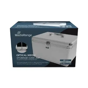 MediaRange BOX75 CD DJ-Case for 200 CD/DVDs aluminum storage box