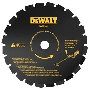 DEWALT 24 zobu griešanas disks 54V krūmgriezim