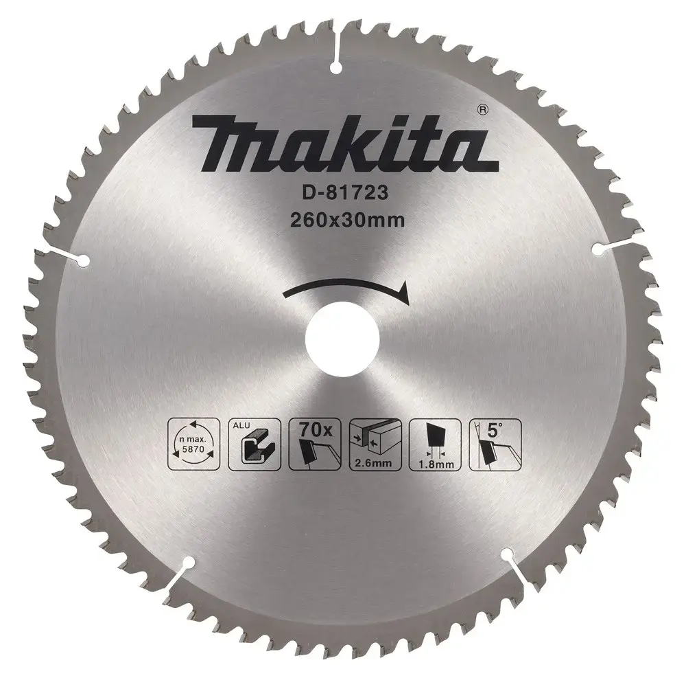 Makita Ripzāģa asmens 260 mm ar