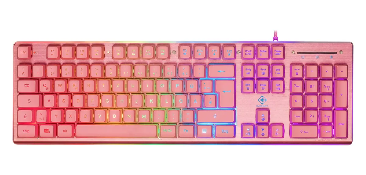 Deltaco Gaming PK75 Keyboard RGB Pink Photo 7