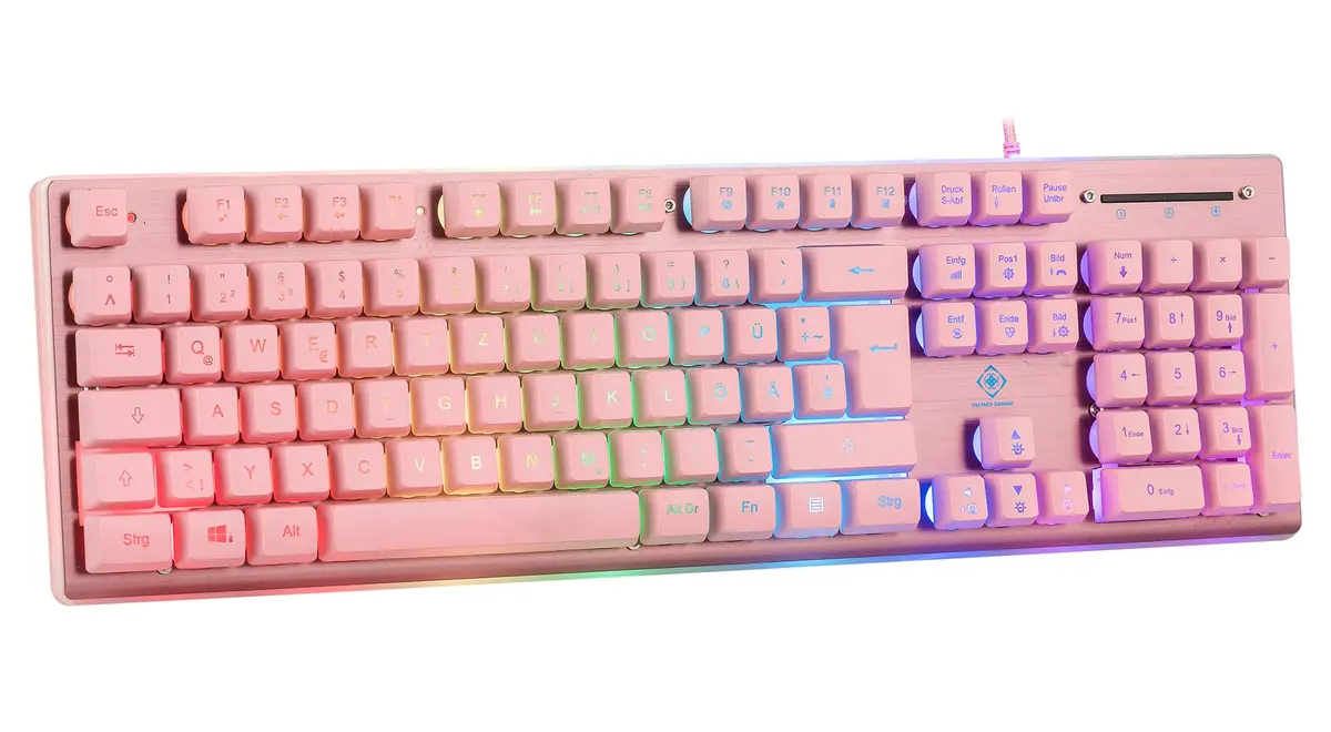 Deltaco Gaming PK75 Keyboard RGB Pink Photo 11