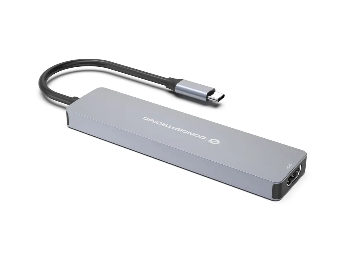 Док-станция Conceptronic 7-в-1 USB-C серая Photo 2