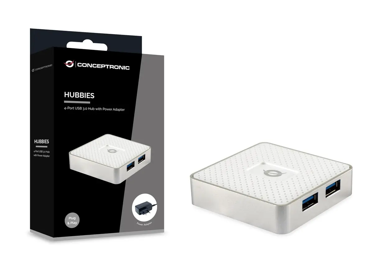 Концентратор Conceptronic 4-порта USB HUBBIES03W Photo 2