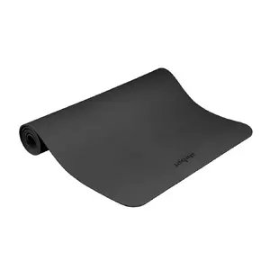 Rebel Active Exercise Mat for Yoga, Pilates, and Fitness, TPE Material, 1 cm Thickness, Black