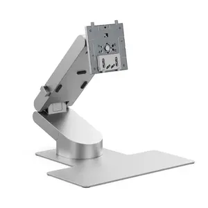ALOGIC Aspekt A32FSSLV Desk Monitor Stand for 32 Inch Screens Freestanding Silver with Height Adjustment