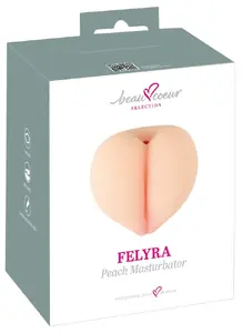 beau coeur Felyra Peach Masturbator with Tight Flexible Pleasure Tunnel and Stimulating Textures made of Nature Skin TPE
